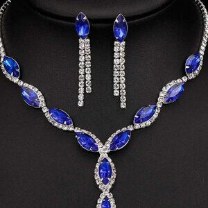 Fashion Necklace and Tassel Earring Set